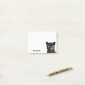 Panther Dierenportret Cool Gepersonaliseerde Naam Post-it® Notes (Op bureau)
