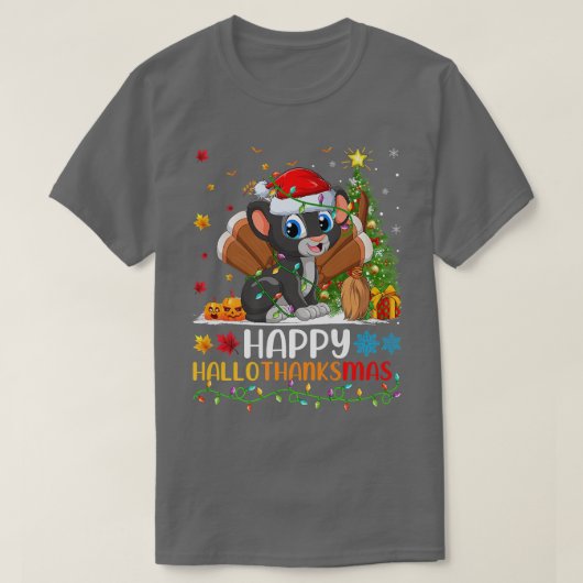 Panther Dierenvriend Funny Happy Panther HelloThan T-shirt (Design voorkant)