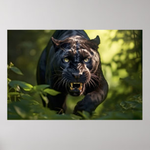 Panther Dierlijke Natuur Majestic Wild Poster