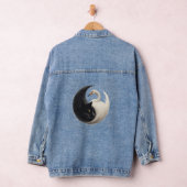 Panther en Crane Yin Yang Ink Art Denim Jacket (Hangar)