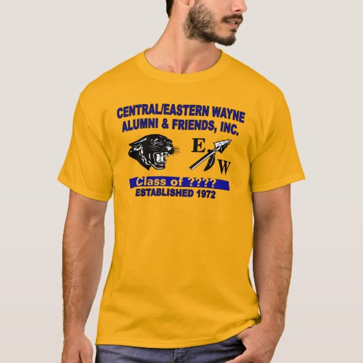 Panther en EW Gold T-Shirt (Voorkant)