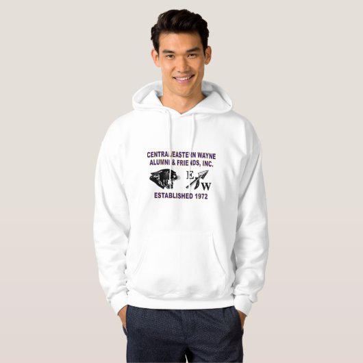 Panther en EW White Hooded Sweatshirt (Voorkant volledig)