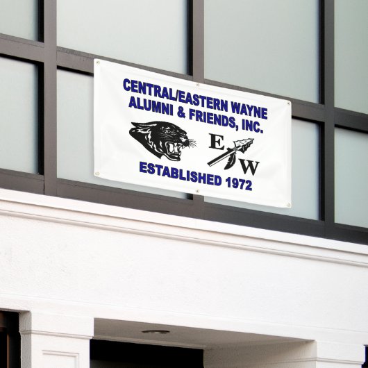 Panther en EW White Spandoek (Buitenkant Gebouw)