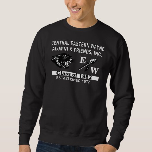 Panther en EW Zwart Sweatshirt (Voorkant)