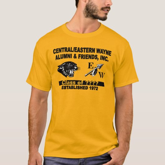 Panther en Trending EW Gold T-Shirt (Voorkant)