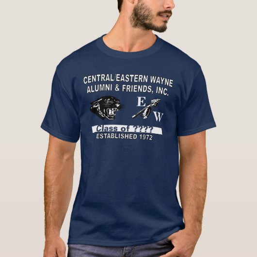 Panther en Trending EW Navy Blue T-shirt (Voorkant)