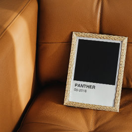 Panther Film Zwart - Witte Rand Perfect Poster