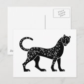 Panther, Grieks reliëf Briefkaart (Voorkant / Achterkant)