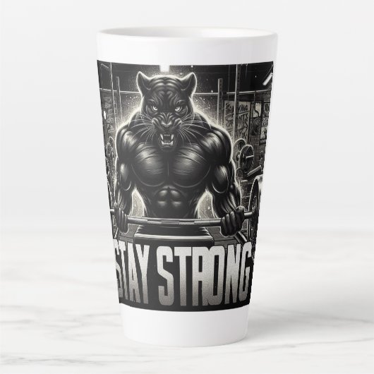 Panther Gym Latte Mok (Voorkant)