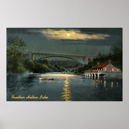 Panther Hollow Lake Vintage Poster (Voorkant)