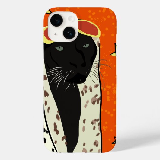 Panther in stijl Case-Mate iPhone case (Achterkant)