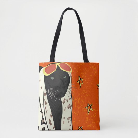 Panther in stijl tote bag (Voorkant)