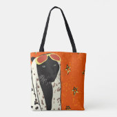 Panther in stijl tote bag (Achterkant)