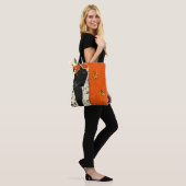 Panther in stijl tote bag (Op model)