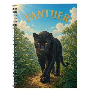 Panther Jungle Trail Watercolor GeoSaga Notitieboek