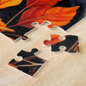 Panther Kat Herfst bladeren Art puzzel Legpuzzel (Zijkant)