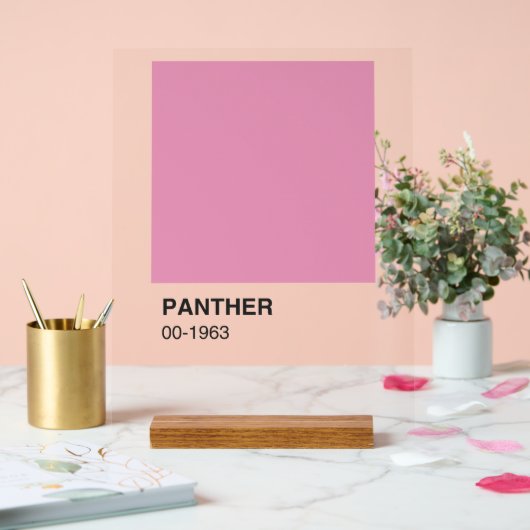 Panther Movie Pink - Heldere achtergrond Acryl Bord (Huwelijk)