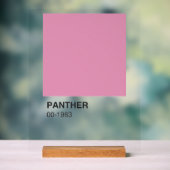 Panther Movie Pink - Heldere achtergrond Acryl Bord (Neutraal)