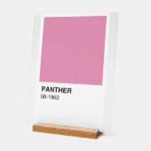 Panther Movie Roze - Witte achtergrond Acryl Bord (Hoek)