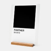 Panther Movie Zwart - Witte achtergrond Acryl Bord (Hoek)
