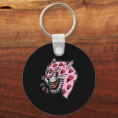 Panther Nk X Heart Love Traditional Premium Tri-bl Sleutelhanger (Voorkant)