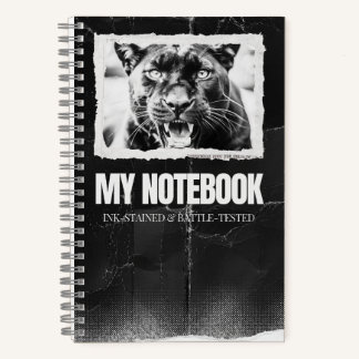 Panther Notitieboek met Grunge Design