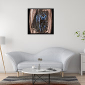 Panther-panter uit hout foto afdruk