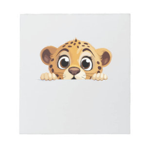 Panther Peeking Schattigee Schattige Funny Animal Notitieblok