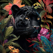 Panther Peking Out Oerwoud Jigzaag Puzzle Legpuzzel