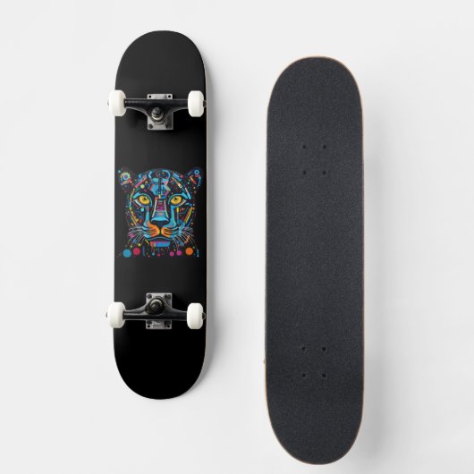 Panther Pop Art Persoonlijk Skateboard (Voorkant)