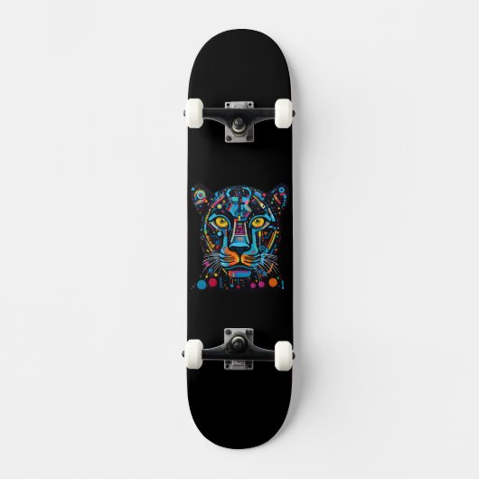 Panther Pop Art Persoonlijk Skateboard (Voorkant)