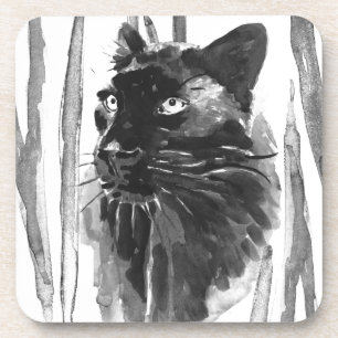 Panther Portrait Bier Onderzetter
