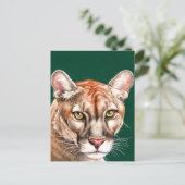 Panther Portrait Briefkaart (Staand voorkant)