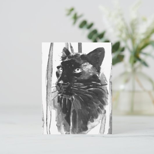 Panther Portrait Briefkaart (Staand voorkant)
