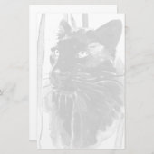 Panther Portrait Briefpapier (Voorkant / Achterkant)