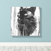 Panther Portrait Canvas Afdruk (Insitu (Houten vloer))