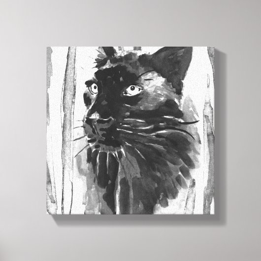 Panther Portrait Canvas Afdruk (Voorkant)