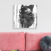 Panther Portrait Canvas Afdruk (Insitu (Woonkamer))