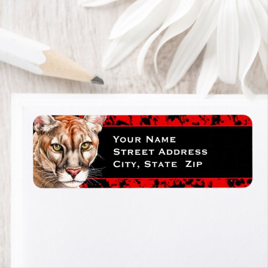 Panther Portrait Etiket (Insitu)