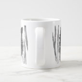 Panther Portrait Grote Koffiekop (Achterkant)