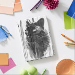 Panther Portrait iPad Pro Cover<br><div class="desc">Nog steeds Cat I door Annie Warren. Deze kunst is voorzien van een prachtig zwart-wit waterverf portret van een panter. | 164412Z</div>