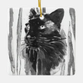 Panther Portrait Keramisch Ornament (Voorkant)