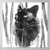 Panther Portrait Poster (Voorkant)
