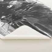 Panther Portrait Sherpa Deken (3/4)