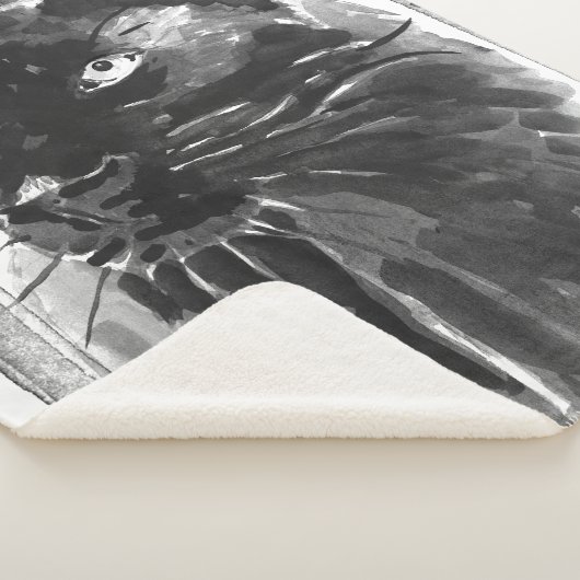 Panther Portrait Sherpa Deken (3/4)