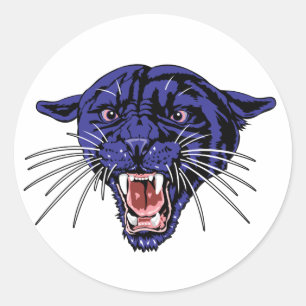 Panther Roar Ronde Sticker