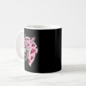 Panther Roze X Hart Liefde Traditionele Flash Prem Koffiemok (Voorkant links)
