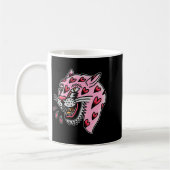 Panther Roze X Hart Liefde Traditionele Flash Prem Koffiemok (Links)