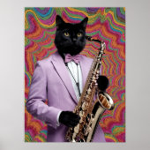 Panther saxofonist poster (Voorkant)