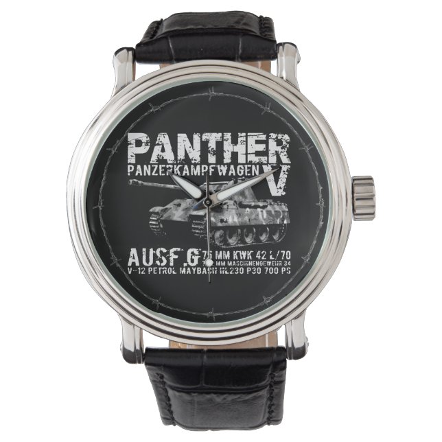 Panther Tank eWatch Horloge (Voorkant)